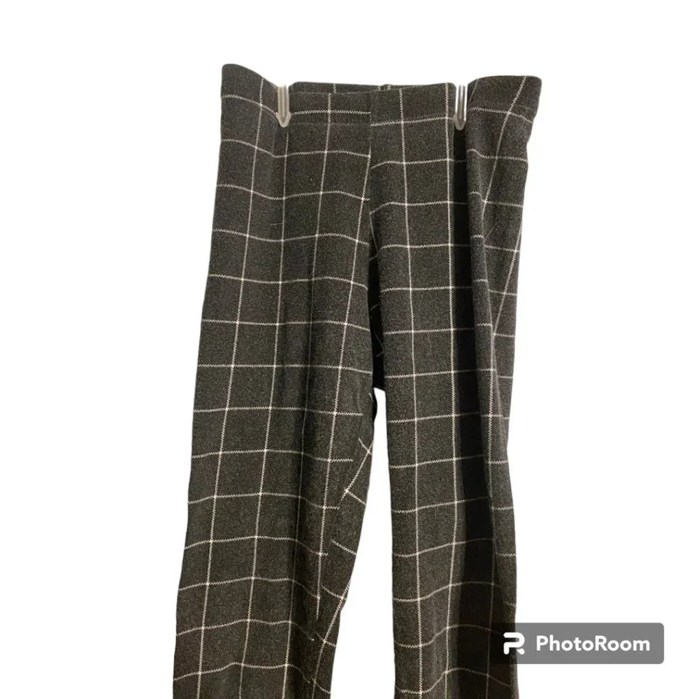 Old Navy black and white‎ checkered leggings sz L 10-12